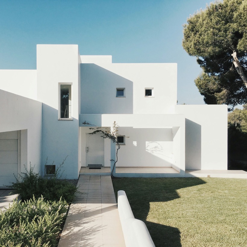 Crisp white render, clean lines